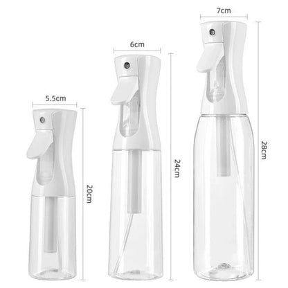 Refillable Hair Spray Bottle – 200/300/500ml Continuous Mist Water Sprayer for Salon & Home Hair Care