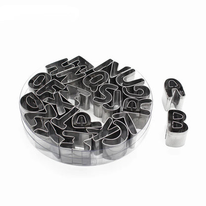 Number Fruit Cutters & Alphabet Letter Cookie Cutter Set - Decorating Tools and Fondant Cutter Set