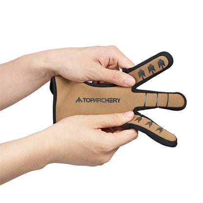Archery Glove Three-Finger Guard – Shooting Gloves for Recurve Bow, Hunting & Beginners