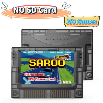 EPICJOY SEGA Saturn SAROO Optical Drive Emulator — SDLoader FlashCart with 1MB/4MB RAM & 8MB Memory Card