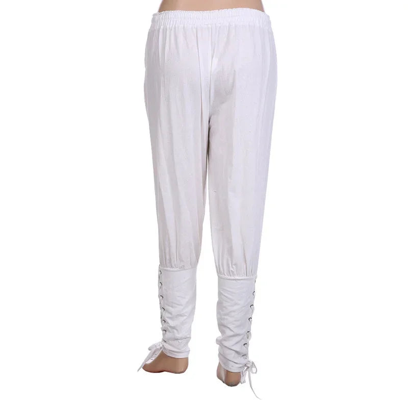 Pirate Cosplay Pants for Men — Renaissance Medieval Gothic Costume Trousers, Plus Size 3XL