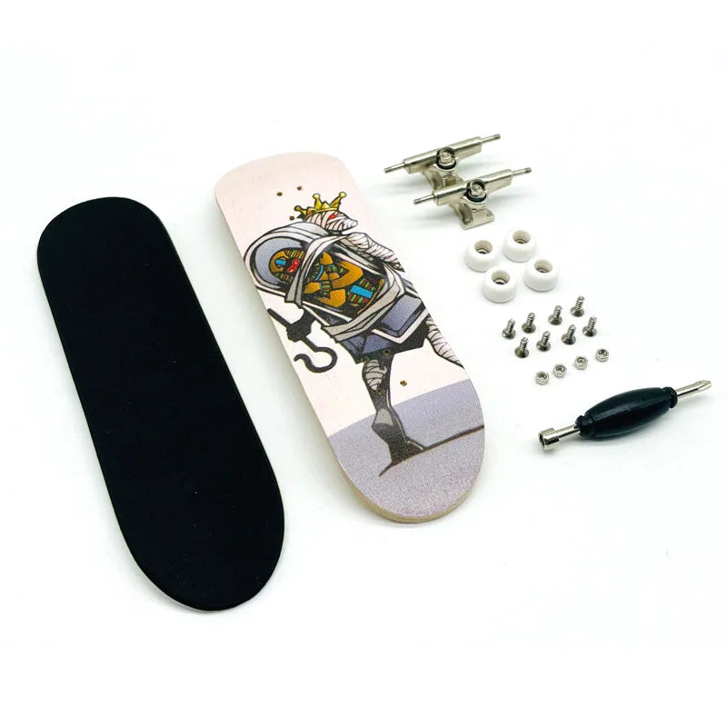 Creative Mini Finger Skateboard – Colorful Maple Fingerboard with Double Rocker, Sport Bearings & Palm Slide Board