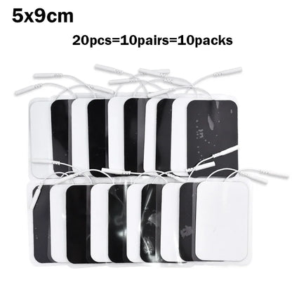 100/50pcs 5x5cm Muscle Stimulator Electrode Pads – Self-Adhesive Non-Woven Replacement for TENS Therapy Machines