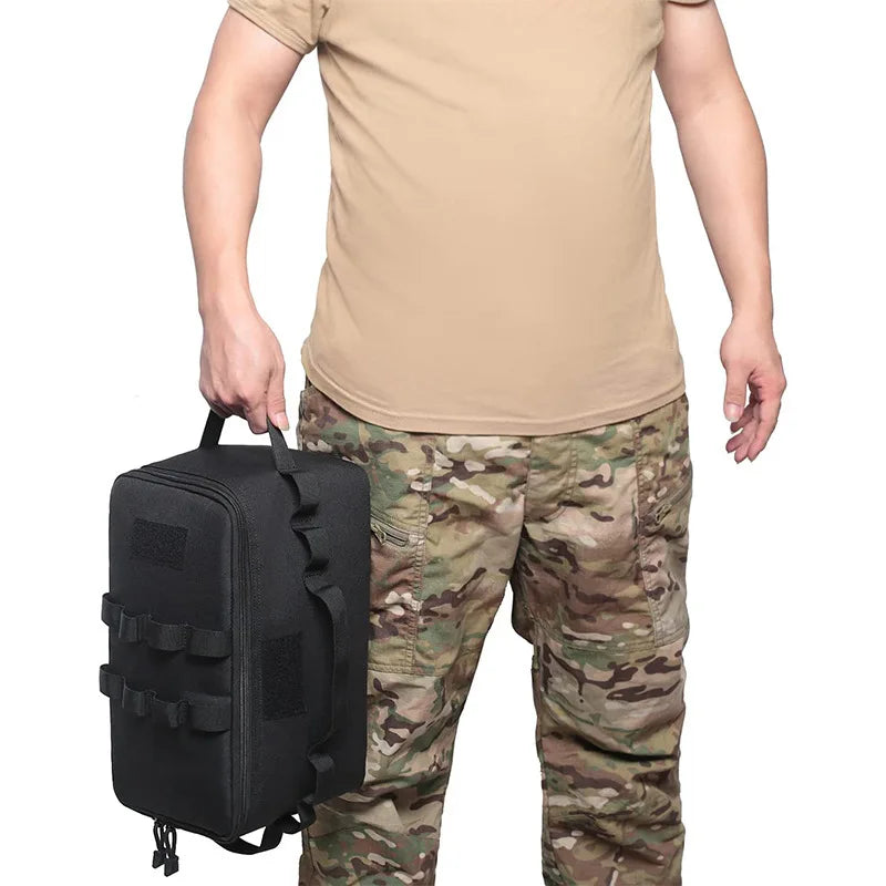 Outdoor Camping Gas Tank & Tool Storage Bag – Large Capacity Bag for Gas Canister, Ground Nails, and Cookware