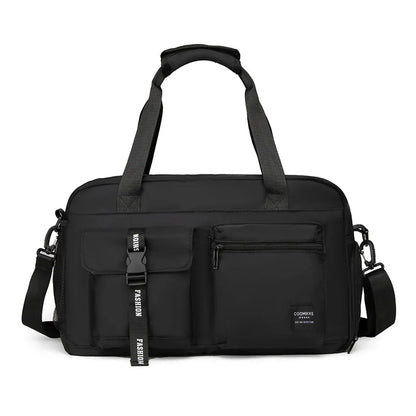 Large Fitness & Sports Duffel Bag – Women’s Gym, Yoga, Swimming Travel Backpack with Dry/Wet Shoes Pocket