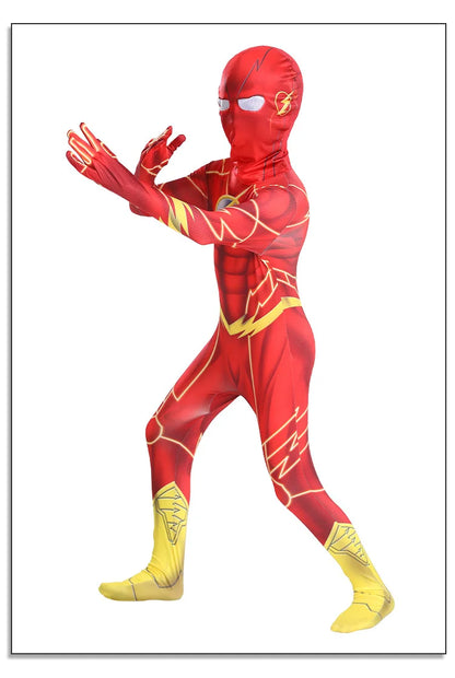 Flash Superhero Bodysuit Costume — Adult & Kids Cosplay for Halloween, Christmas & Parties