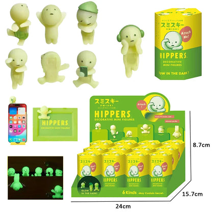 Smiski Hippers Sonny Angel Party Cake Series – Decorative Mini Animal Figures Doll, Blind Box Toy, Fans Gift Collection
