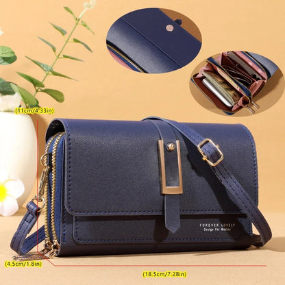 Roulens Small Crossbody Shoulder Bag for Women - Cellphone Bag with Card Holder, Wallet Purse and Handbag Features