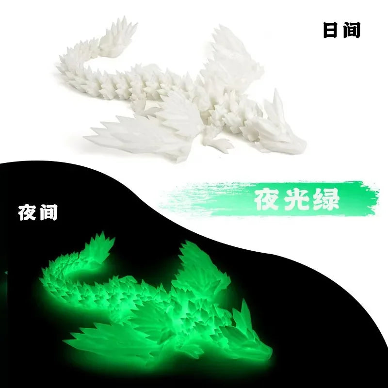 3D Printed Dragon Desktop Ornament – Fantasy Animal Figurine for Home & Office Decor, Christmas Gift