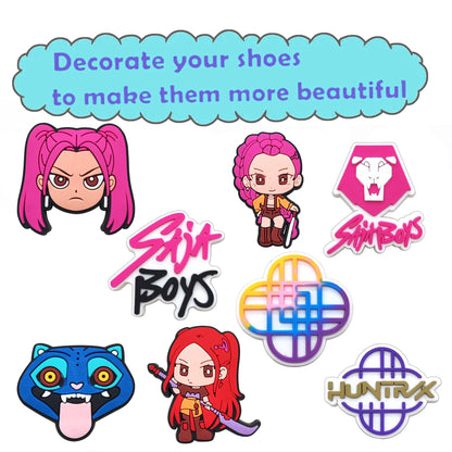 KPop Demon Hunters Shoe Charms – Premium Clog Decorations & Popular Shoe Accessories