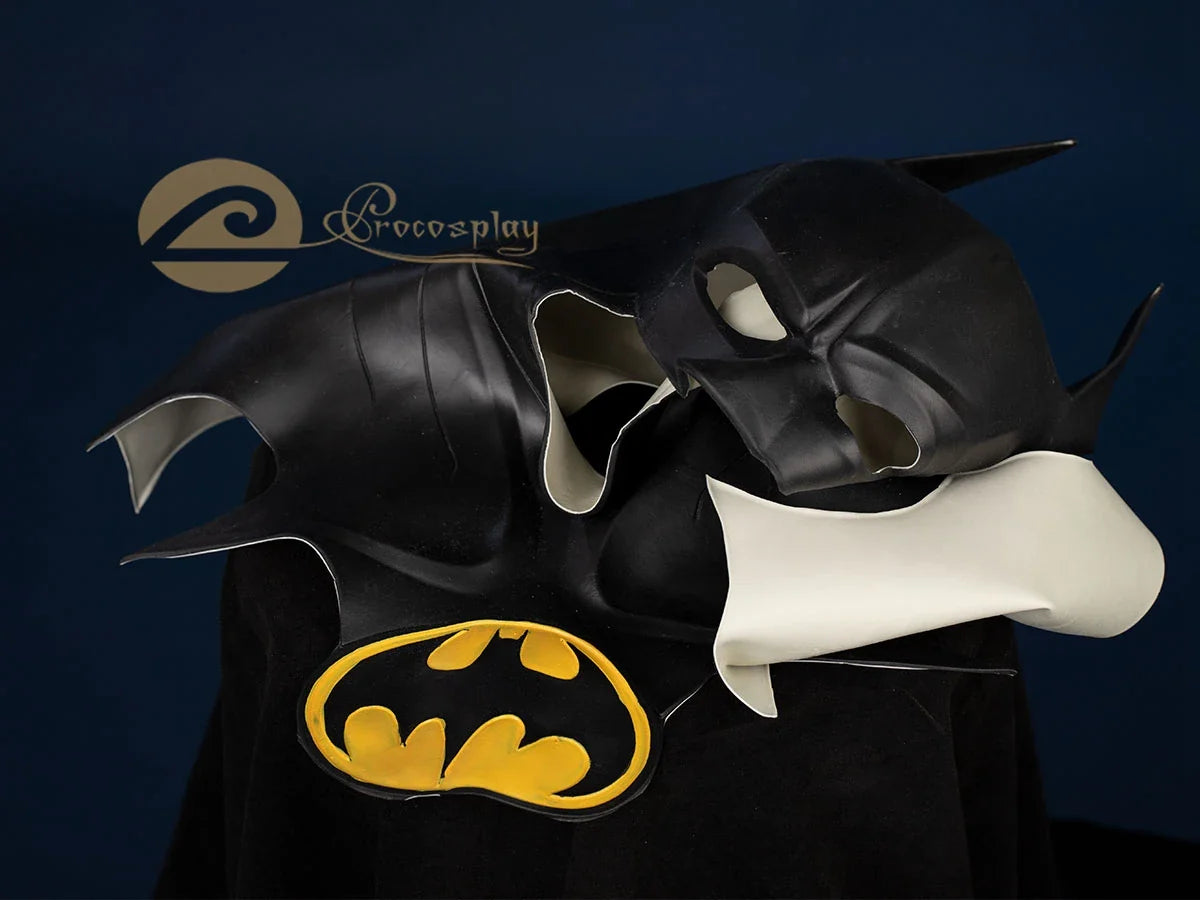Black Latex Cosplay Mask – Movie Headgear & Halloween Costume Prop C08285