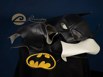 Black Latex Cosplay Mask – Movie Headgear & Halloween Costume Prop C08285
