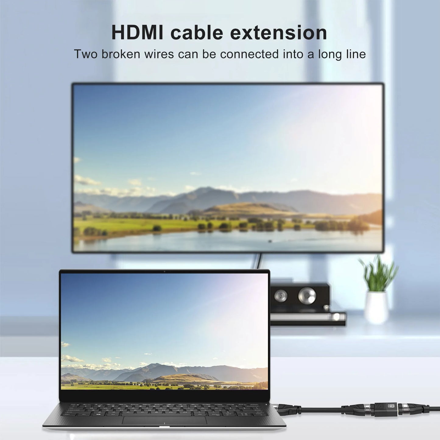 HDMI-Compatible Adapter – Mini/Micro HDMI to HDMI, 8K 60Hz, 4K 120Hz/144Hz Male to Female Converter for HDTV, Laptop, PS5