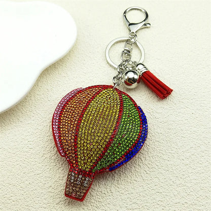 Ladybug Crystal Keychain - Tassel Bag Charm & Decorative Key Ring for Women & Men