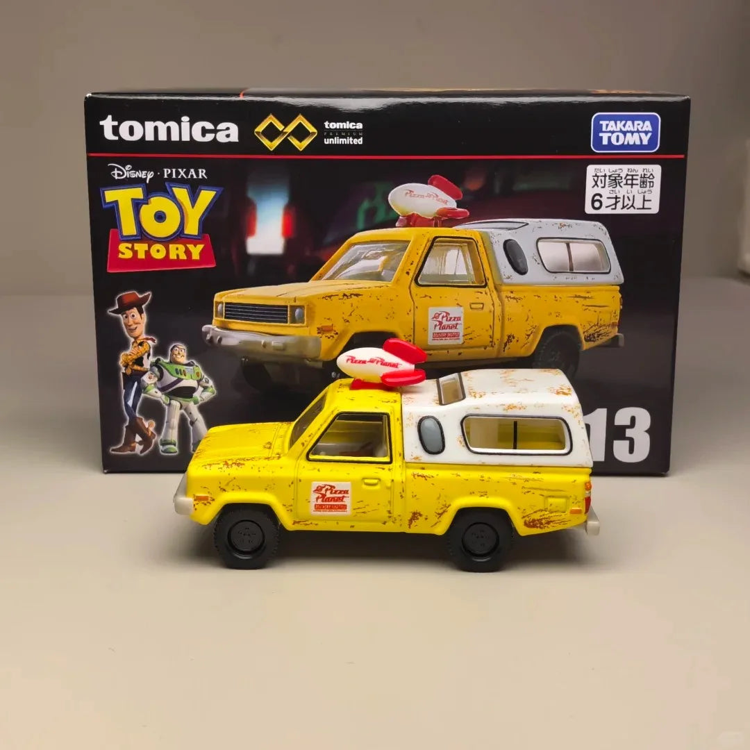 Takara Tomy Tomica Premium Unlimited 13 Pizza Planet Delivery Truck - Disney Pixar Alloy Diecast Model Car Toy Gift