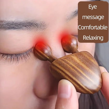 Sandalwood Face Massager Nose & Face Massager - Eye Relief Tool Snail Facial Meridian Massage