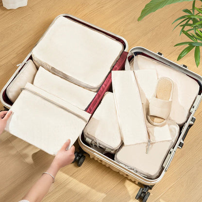 4pcs Travel Packing Cubes | Portable Waterproof Clothes Organizer Bags for Suitcase & Handbag