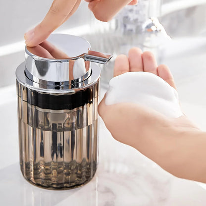 Push-Type Hands Foaming Soap Dispenser - Refillable Liquid Soap Mousse Bottle for Bathroom/Kitchen