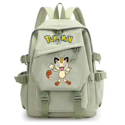 Pokemon Waterproof Women’s Backpack – Pikachu, Gengar, Snorlax Schoolbag for Girls & Students