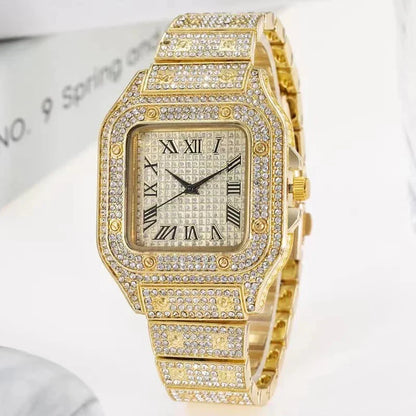 Luxury Silver Stainless Steel Quartz Watch for Men – Dainty Business Casual Wristwatch