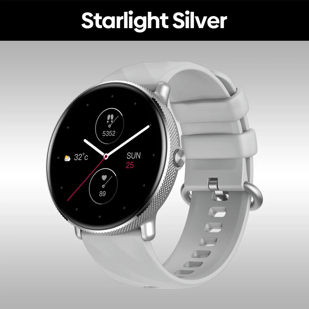 Zeblaze GTR 3 Pro Smartwatch — AMOLED Display Fitness Watch with Call Function, 316L Stainless Steel for Men & Women