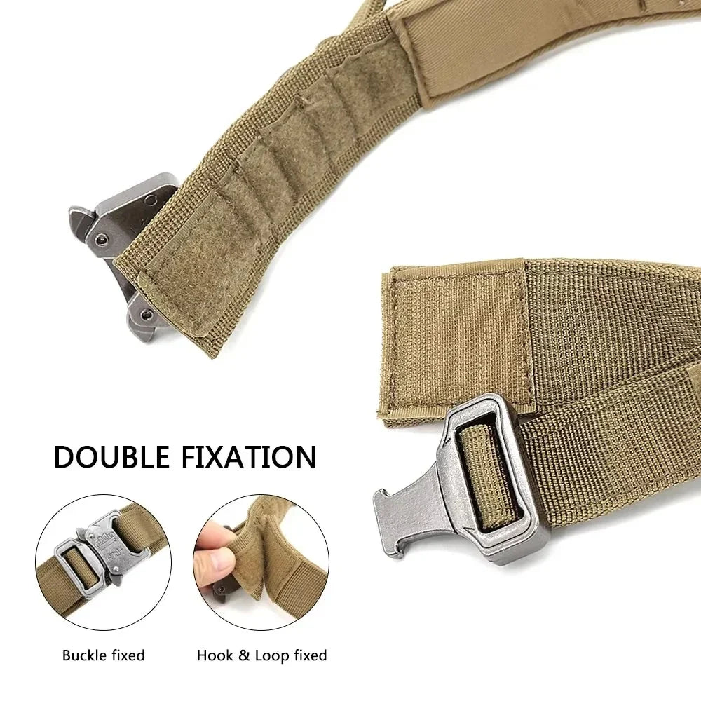 Military Tactical Dog Collar: Adjustable Nylon for Medium to Large Breeds - Durable Police K9 Gear for Walking & Training