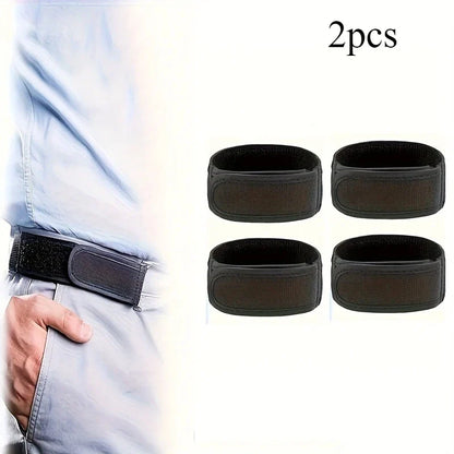2-Pack Adjustable Elastic Waist Tightening Belts – Comfortable Abdominal Support Straps for Jeans & Trousers, Convenient Fit Accessories