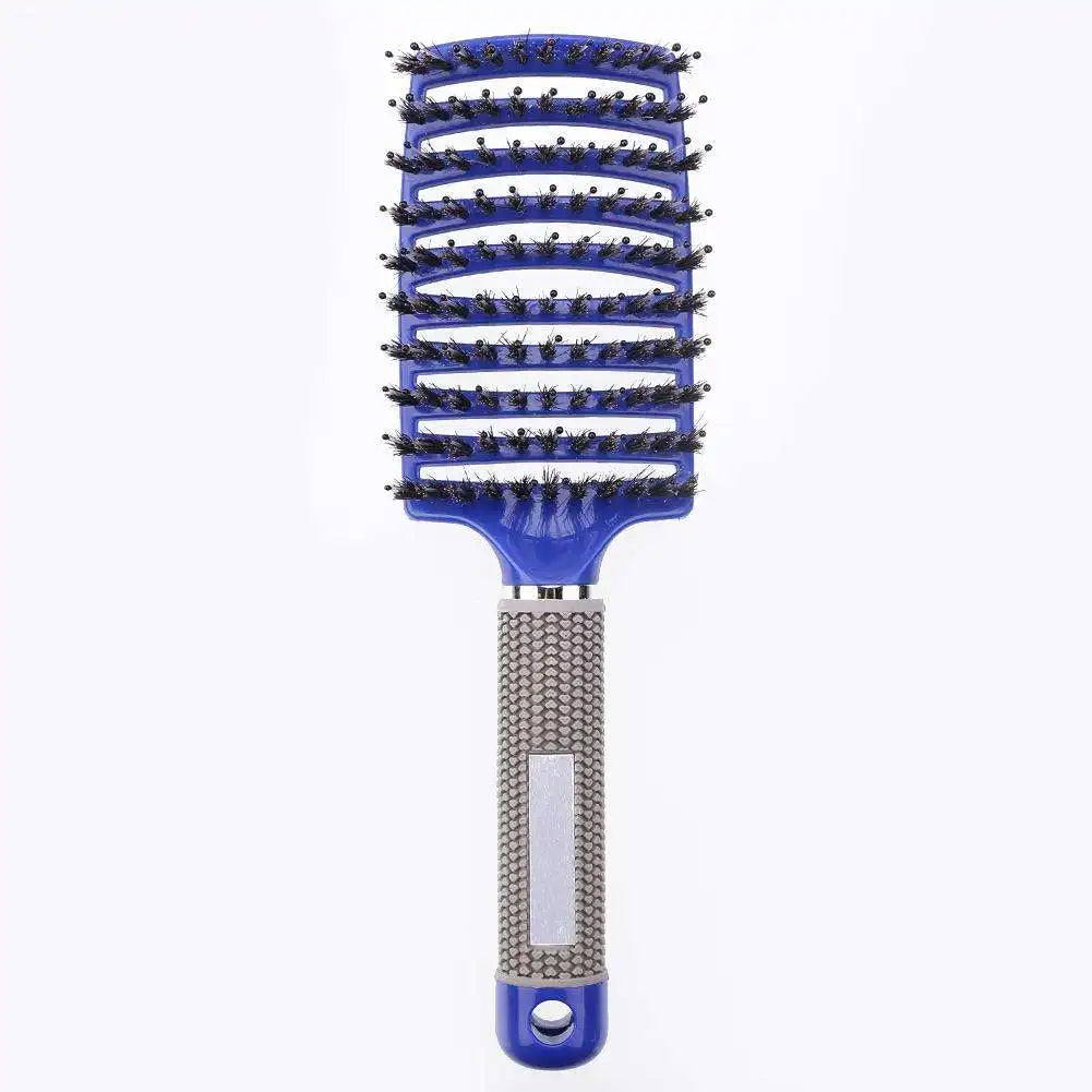 Detangling Hair Brush & Comb Set for Women - Bristle & Nylon Wet Massage Comb - Curly Hair Styling Tools