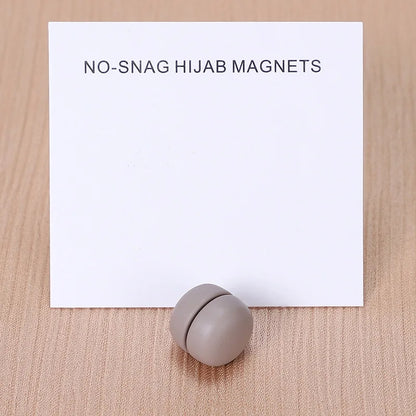 WLP Magnetic Hijab Clips - Solid Color Round Strong Magnet Pins for Silk Scarves Shawls Turban Accessories
