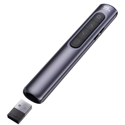 Wireless Remote Control Page Turner – Rechargeable Digital Display Clicker with Volume Controller