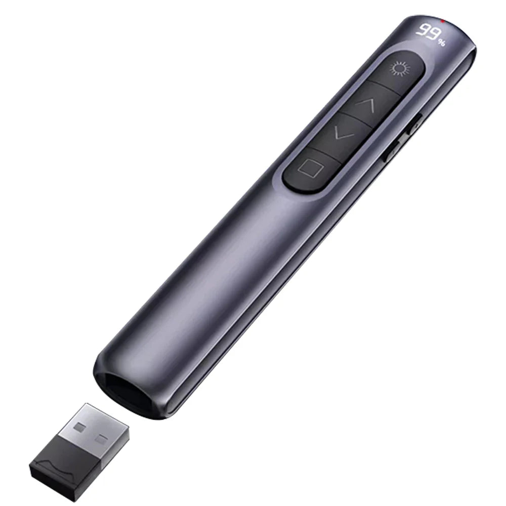 Wireless Remote Control Page Turner – Rechargeable Digital Display Clicker with Volume Controller