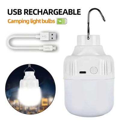 Portable USB Rechargeable LED Pendant Light – High Brightness Waterproof Outdoor Camping, Fishing & Emergency Lamp