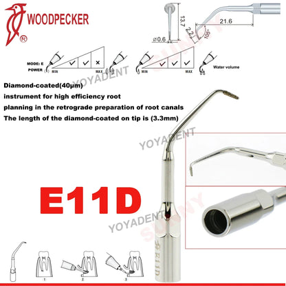 Woodpecker Dental Scaler Tips – Ultrasonic Tooth Cleaning, Endo & Perio Scaling Tips, Fit EMS UDS Scaler Handpiece