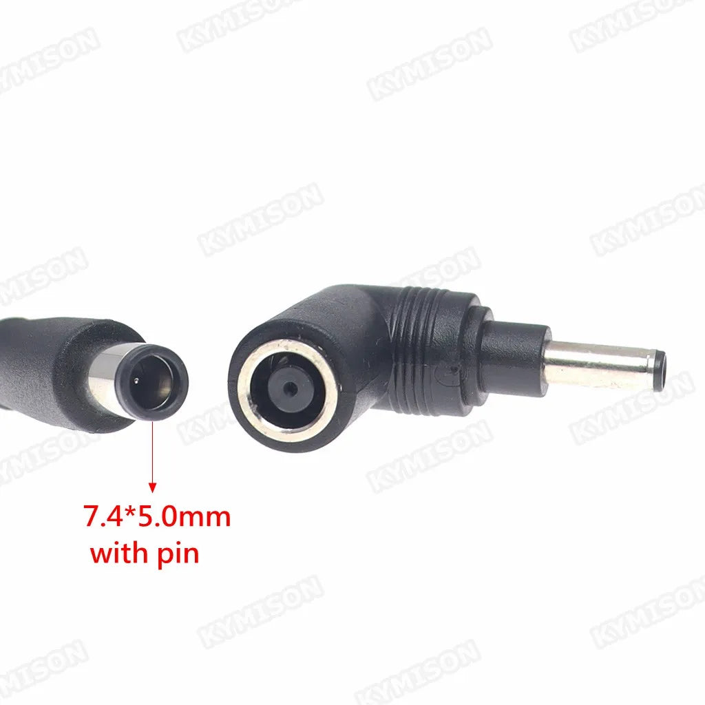 DC Power Adapter Plug - 7.4x5.0mm Female to 4.5x3.0mm Male with Pin Converter for HP & Dell Laptop Notebook