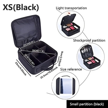 Professional Large Makeup Case – Travel Cosmetic Organizer & Nail Toolbox for Beauty Storage