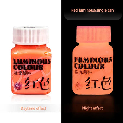 58ML Fluorescent Acrylic Luminous Pigment - Glow-in-the-Dark Paint for DIY, Festival, Party & Wall Decoration