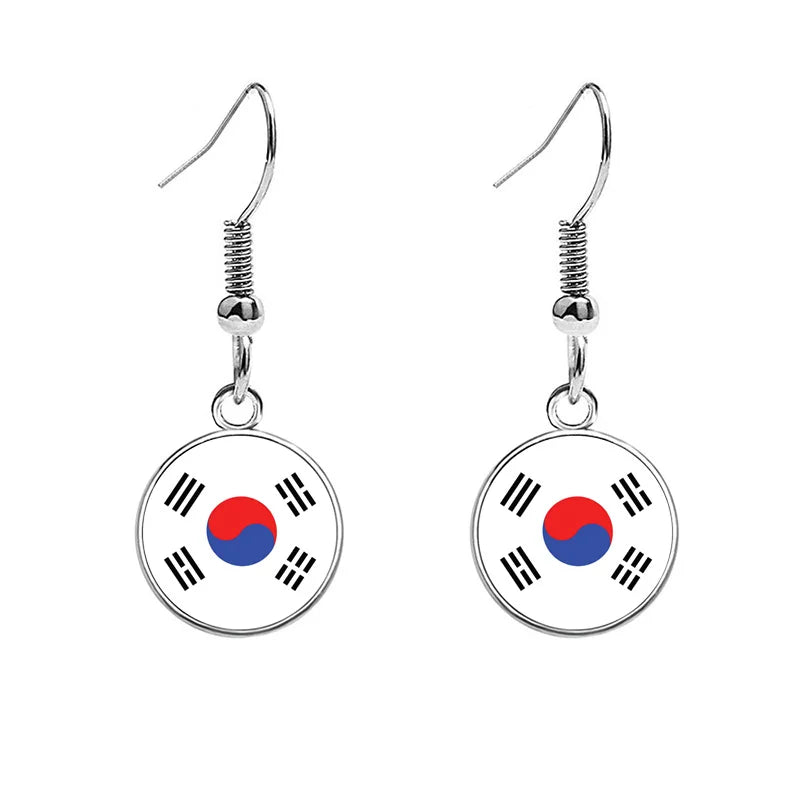 France National Flag Earrings - Multicolor Country Flag Jewelry for Women, Travel Pride & Celebration Gifts