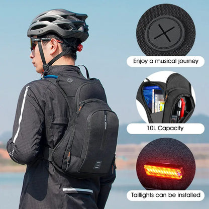 WEST BIKING 10L Ultralight Cycling Backpack – Ergonomic MTB & Road Bike Bag with Hydration Bladder for Hiking & Climbing