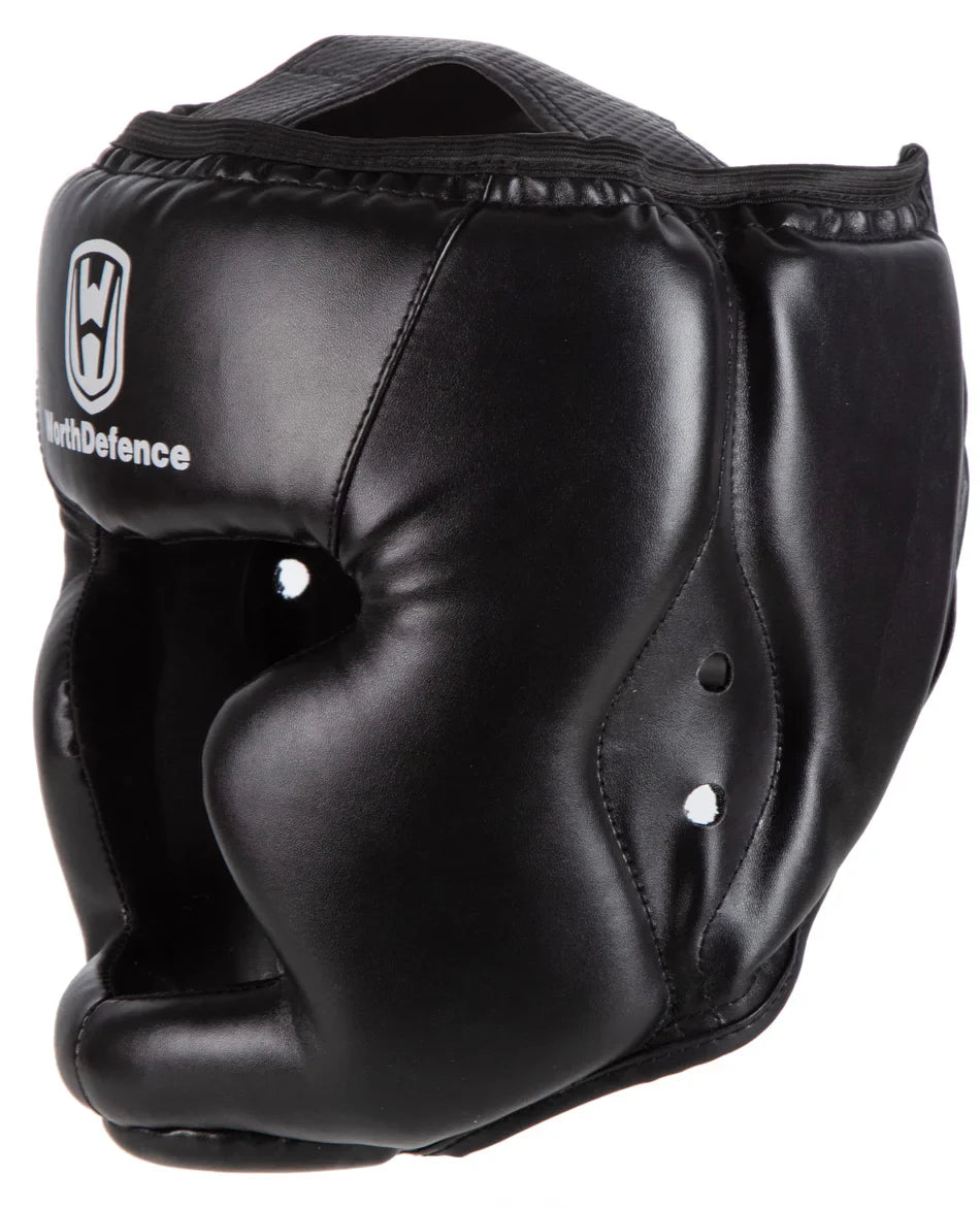 WOSWEIR Kickboxing Helmet – PU Protective Gear for Karate, Muay Thai, MMA, Sanda & Boxing – Adult & Kid Training Equipment