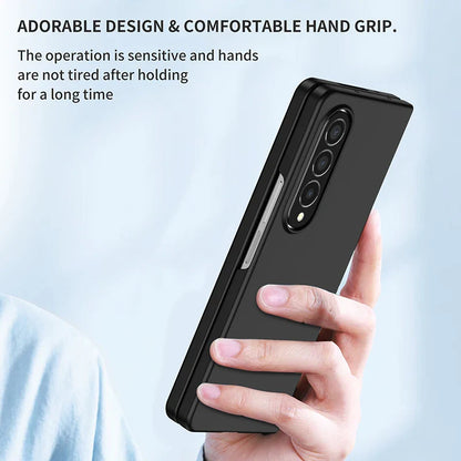 Samsung Z Fold 5/4/3/2/1 Case — Anti-Fingerprint Shockproof Full Protection Cover in Black, Green, Purple