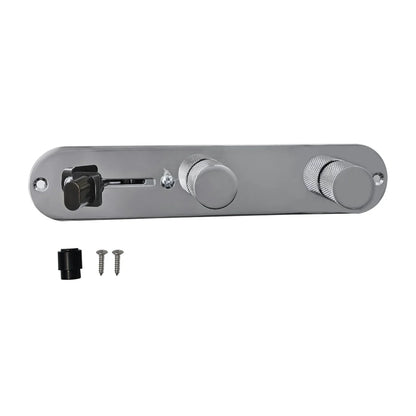 PHRILM Pre-Wired TL Control Plate - 3-Way Guitar Wiring Harness with Volume & Tone Knobs