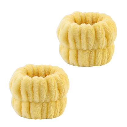 Sponge Spa Headband with Wristbands – Wide Padded Face Washing, Skin Care, Makeup Removal & Shower Headband for Women & Girls