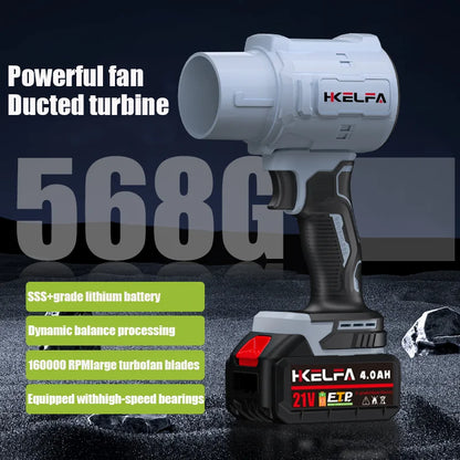 2000W Electric Turbo Blower – Handheld Cordless Jet Fan for Car Drying, Dust Removal & Air Blowing