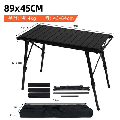 IGT Tactical Spliceable Table – Portable Outdoor Camping Table, Lightweight Aluminum Alloy for Picnic, Hiking & BBQ