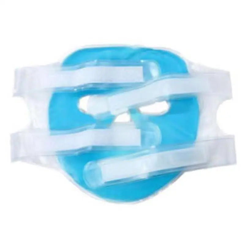 Cold Gel Face Mask — Blue Full-Face Ice Compress for Moisturizing, Relaxation & Facial Care