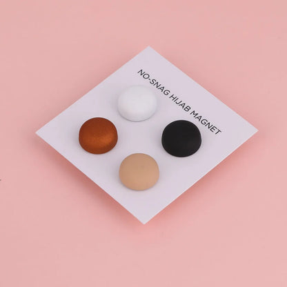 8pcs Hijab Magnetic Pins - Matte Magnet Brooch Buttons for Women Headscarf Shawl Accessories Mixed Colors