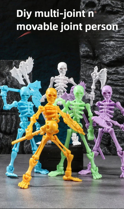 3D Articulated Skull Model – Assemble Action Figure for Anime, Games & Decoration