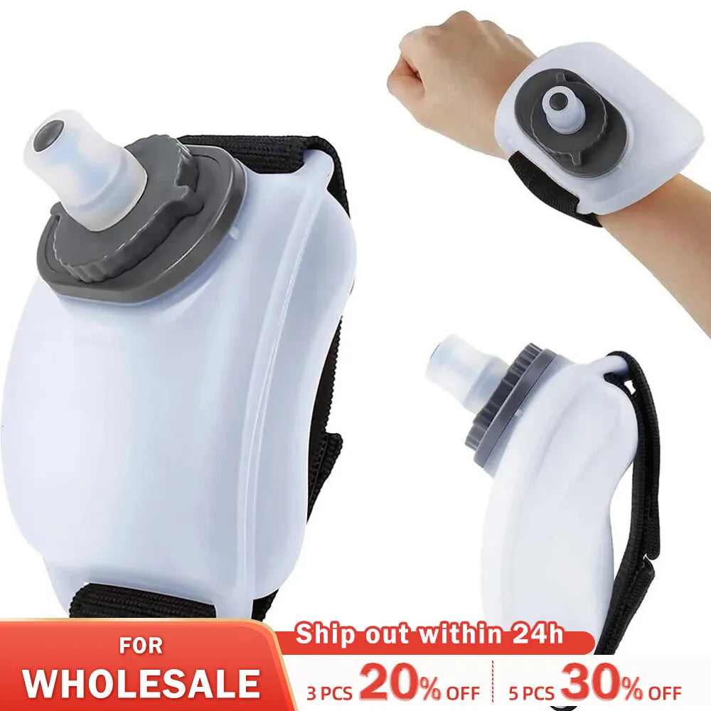 200ML Sport Water Bottle Wrist Kettle - Portable Silicone Wrist Storage Bag for Outdoor Running, Riding, Fitness, Climbing