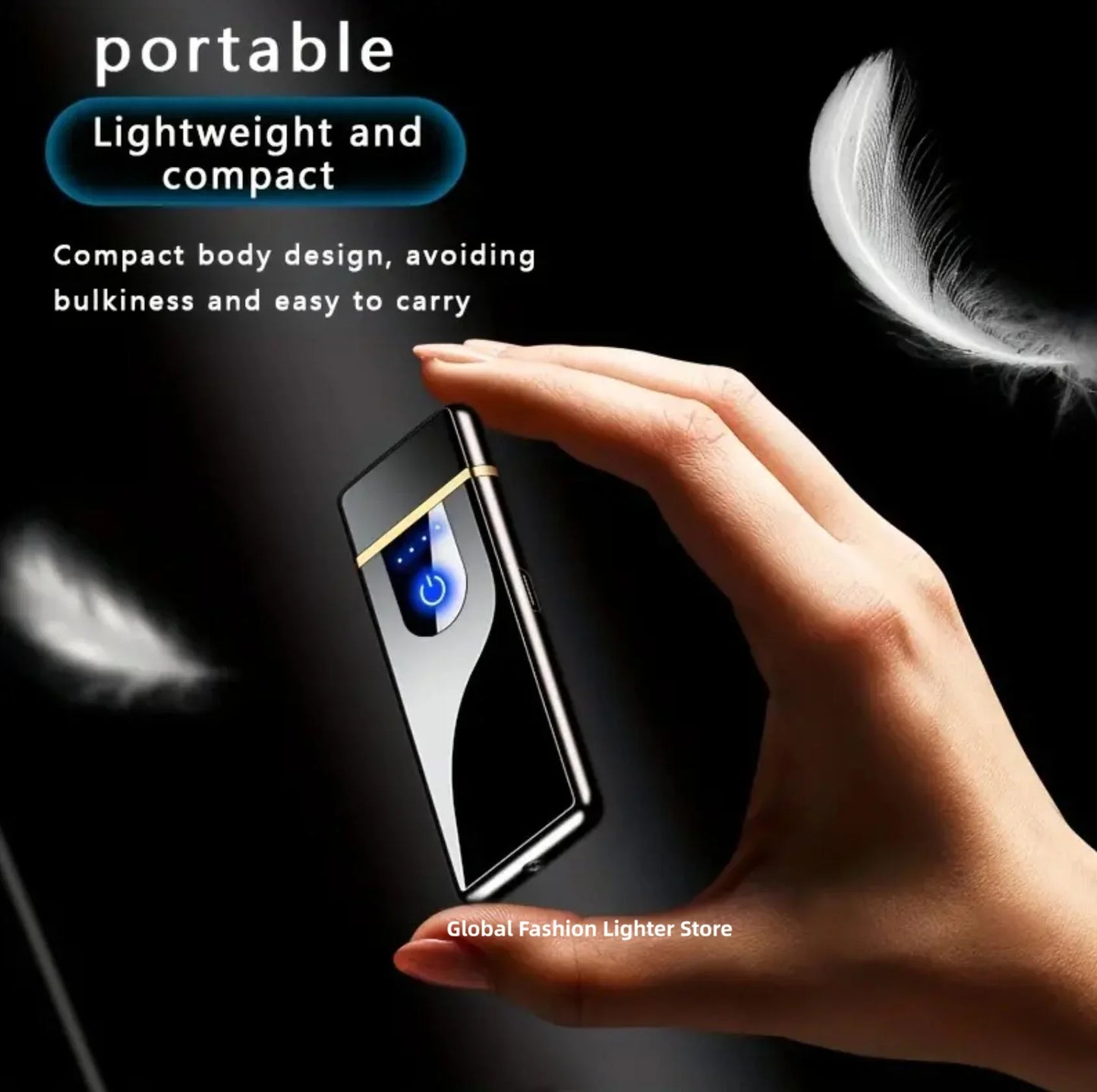 2024 Noctilucent Dragon Touch Sensing USB Lighter - Arc Rechargeable Electric Lighter, Windproof & Touch Sensitive