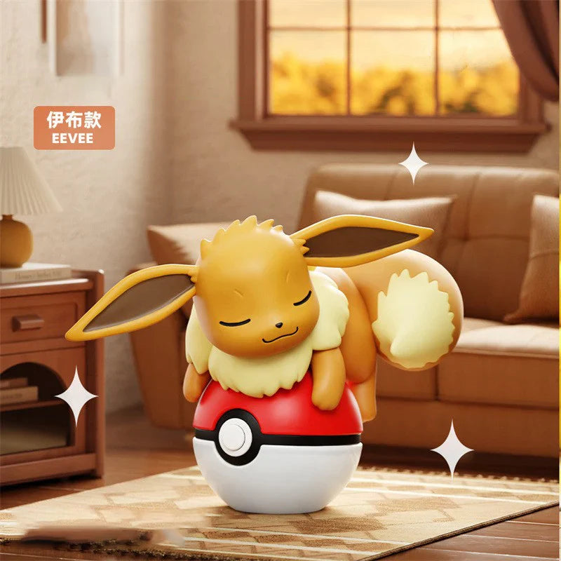 Authentic Pokémon Poké Ball Handmade Character Plush Dolls – Pikachu & Charmander Anime Model Ornament Kids Toy Christmas Gift